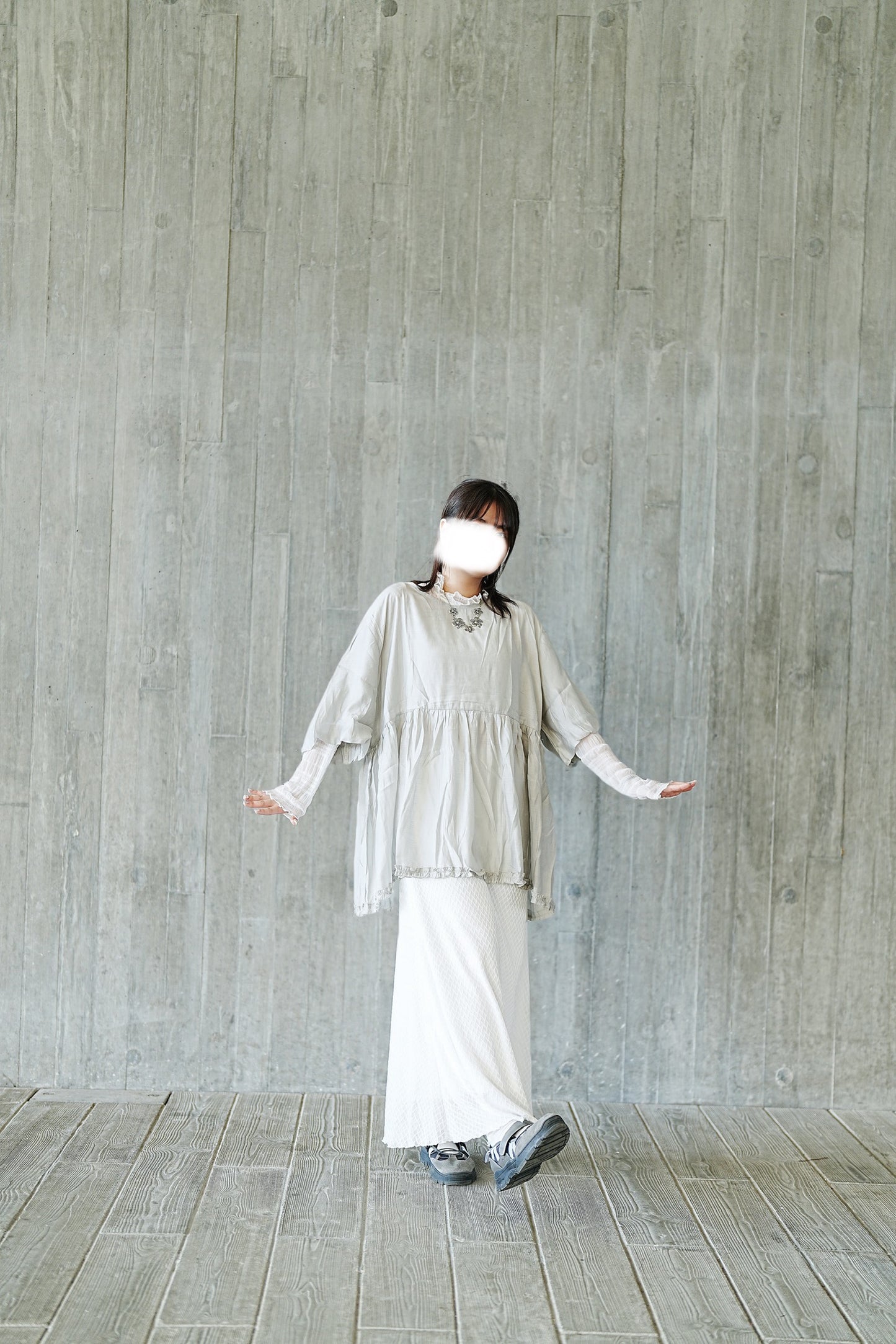 泡泡ruffle top