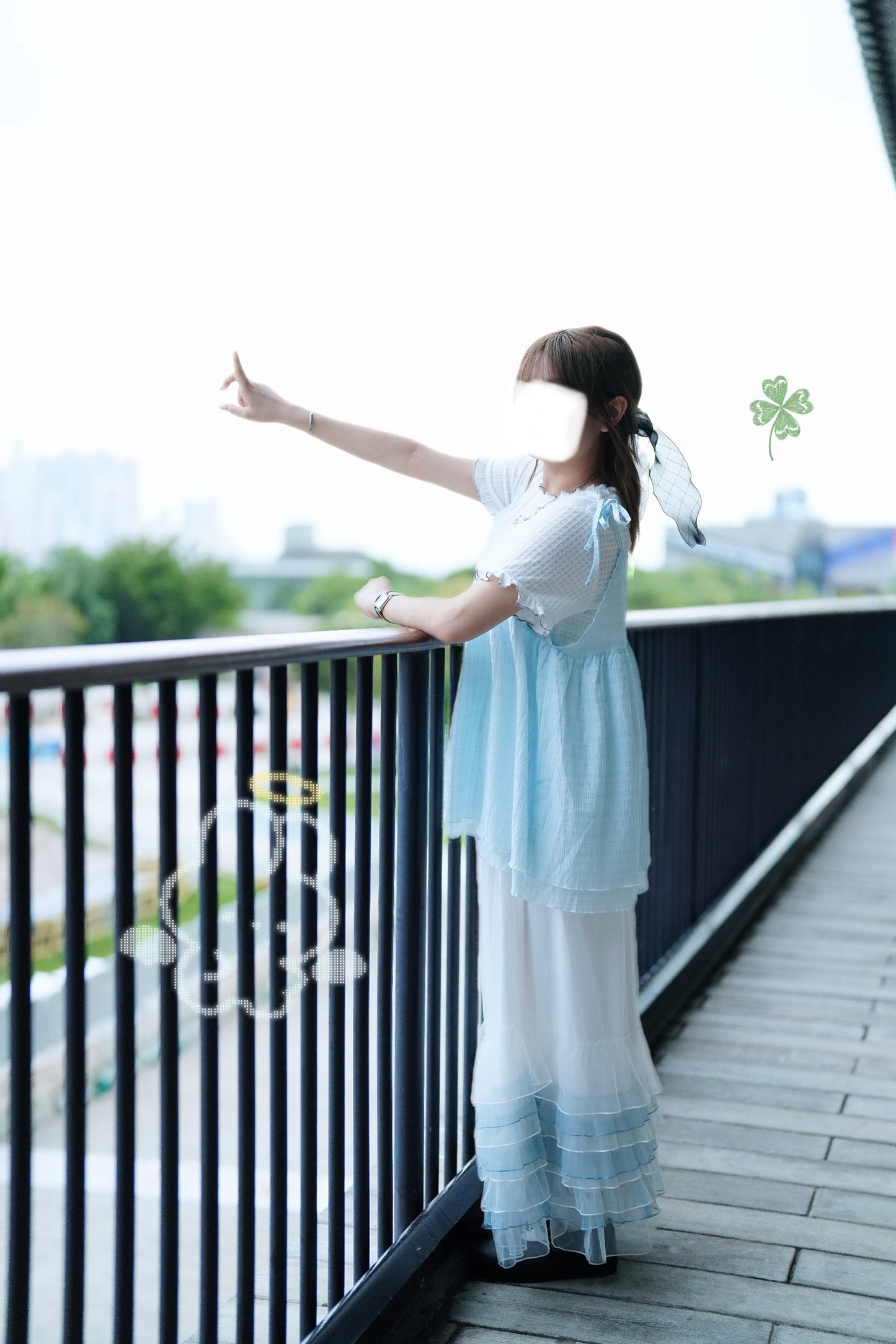 雲朵波浪半身裙