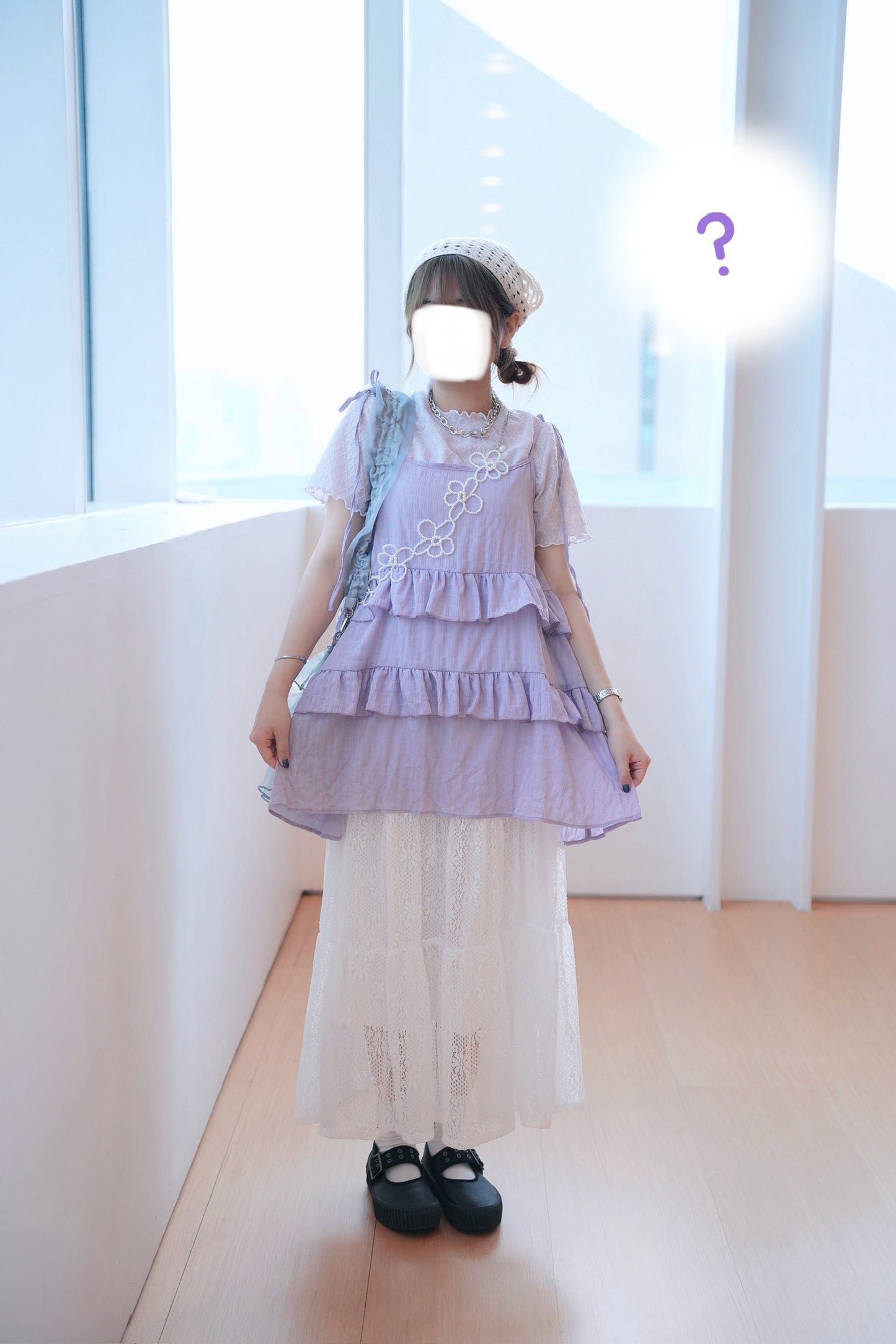 暗紋吊帶蛋糕layer連身裙 六色入
