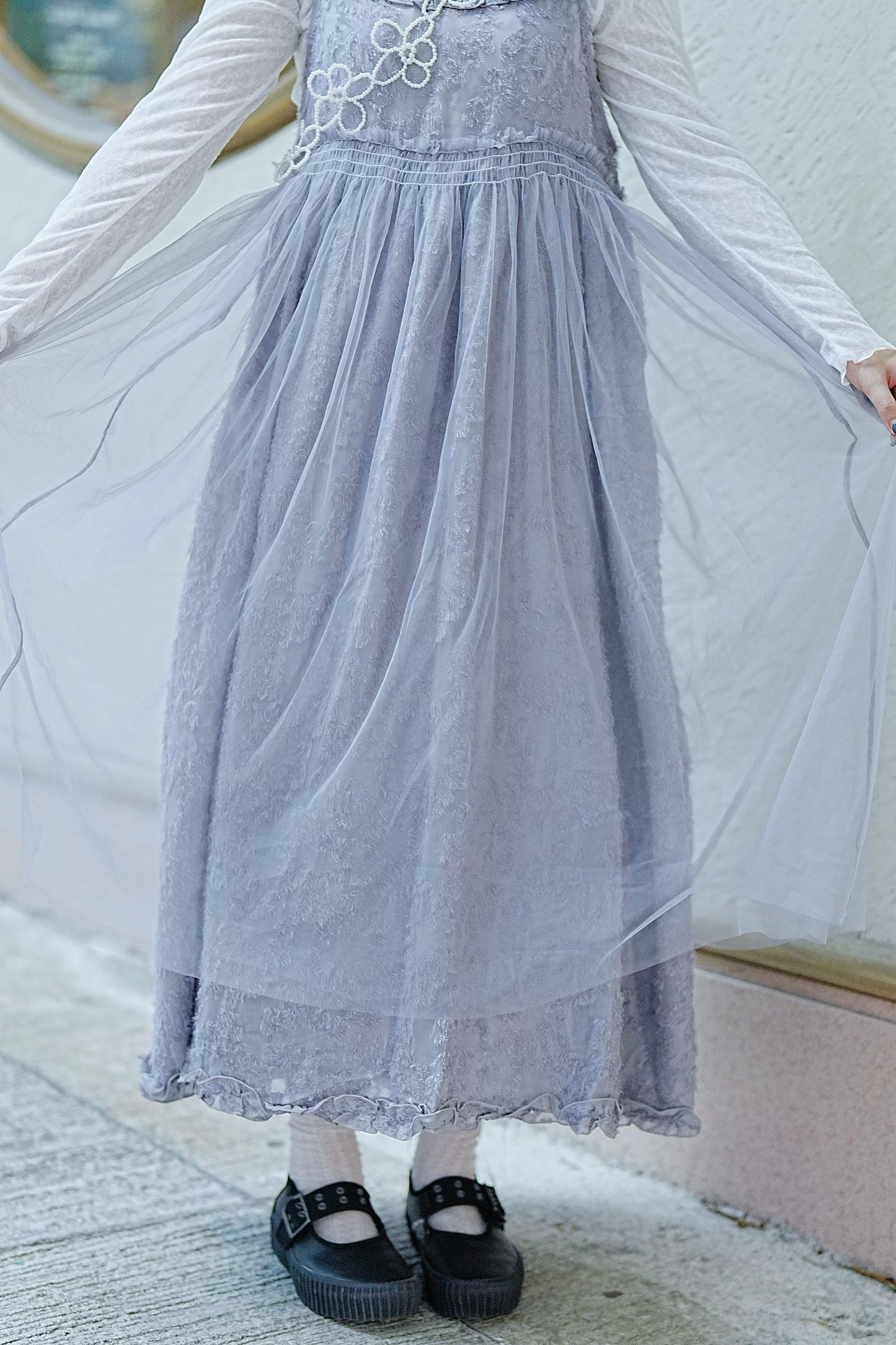 超舒服!雪花透膚TOP 四色入