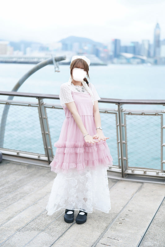 雙面可穿花花紗裙