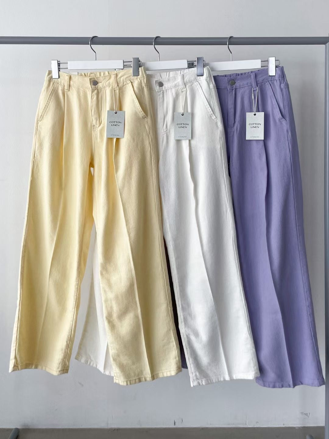 紫色棉質西裝褲