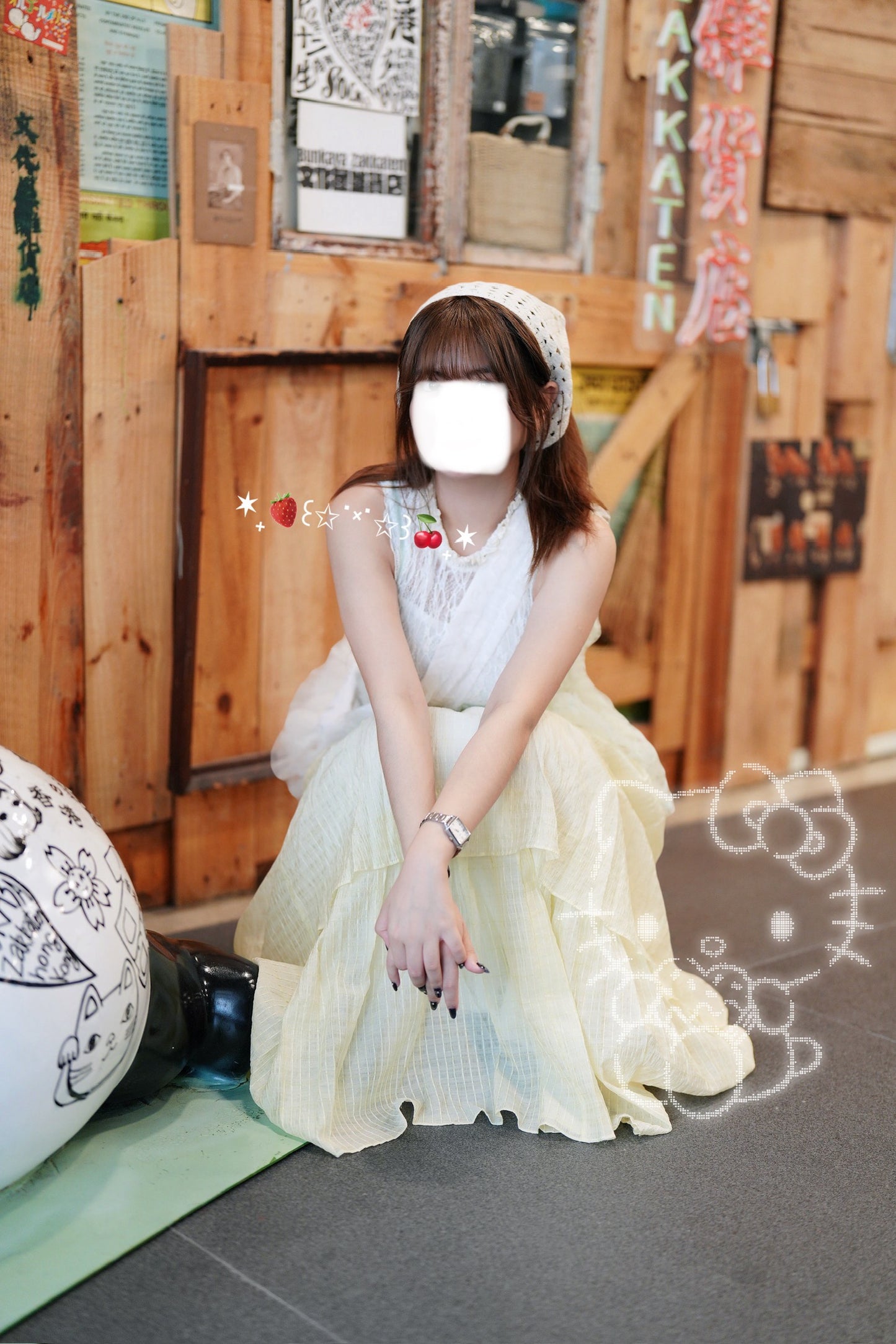3000Followers限定優惠🔥 立體花紗吊帶 三色入