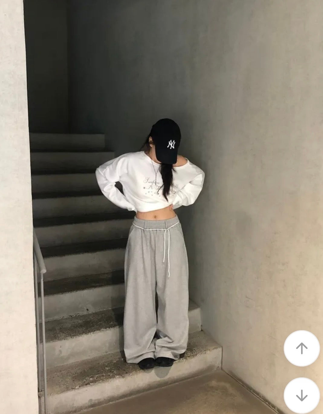 星點字母露肩衛衣 三色入