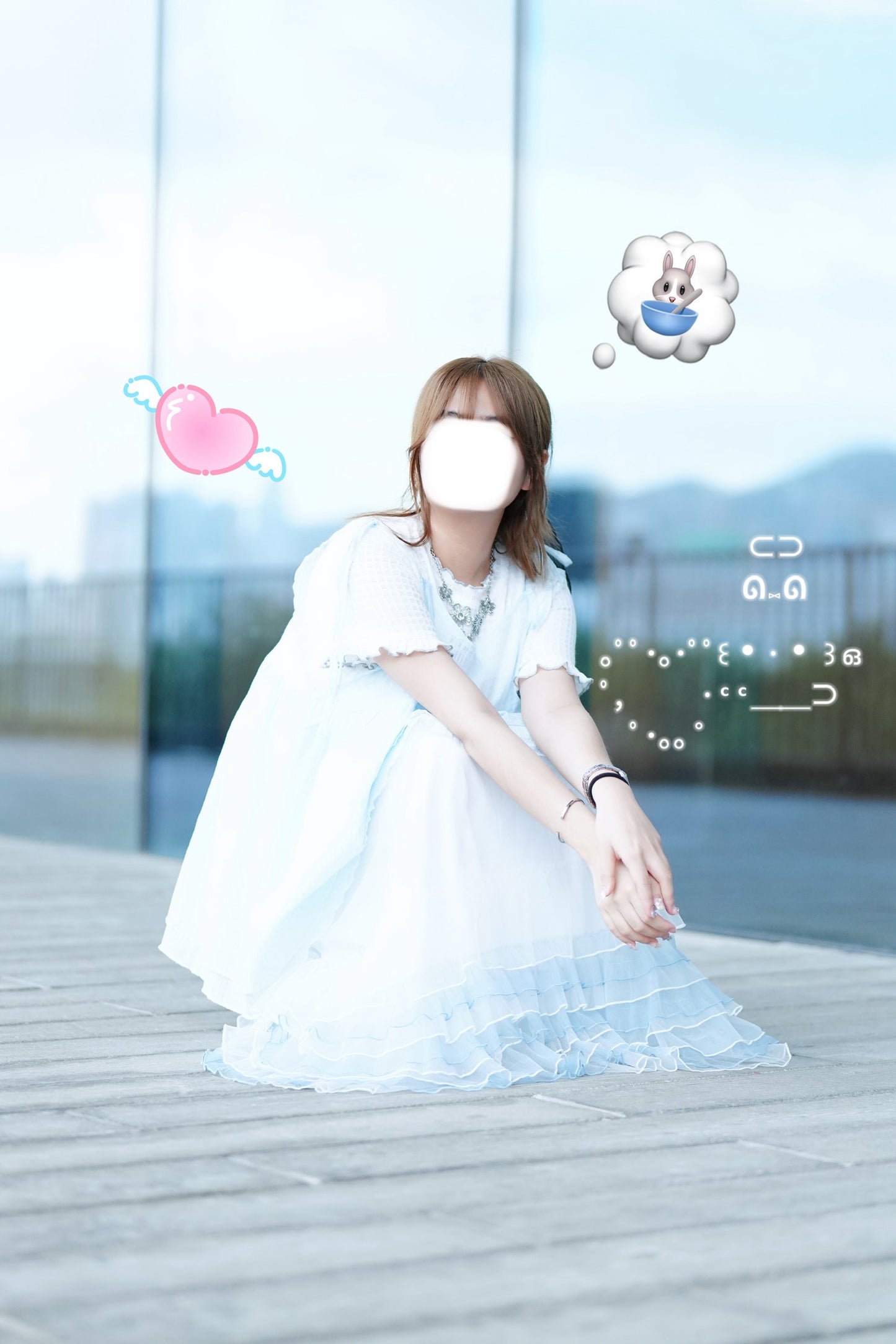 Ruffle花邊格紋Top 一色入