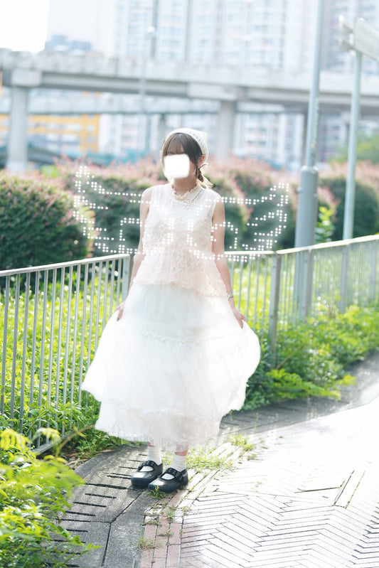 必入!花花蕾絲蛋糕半裙