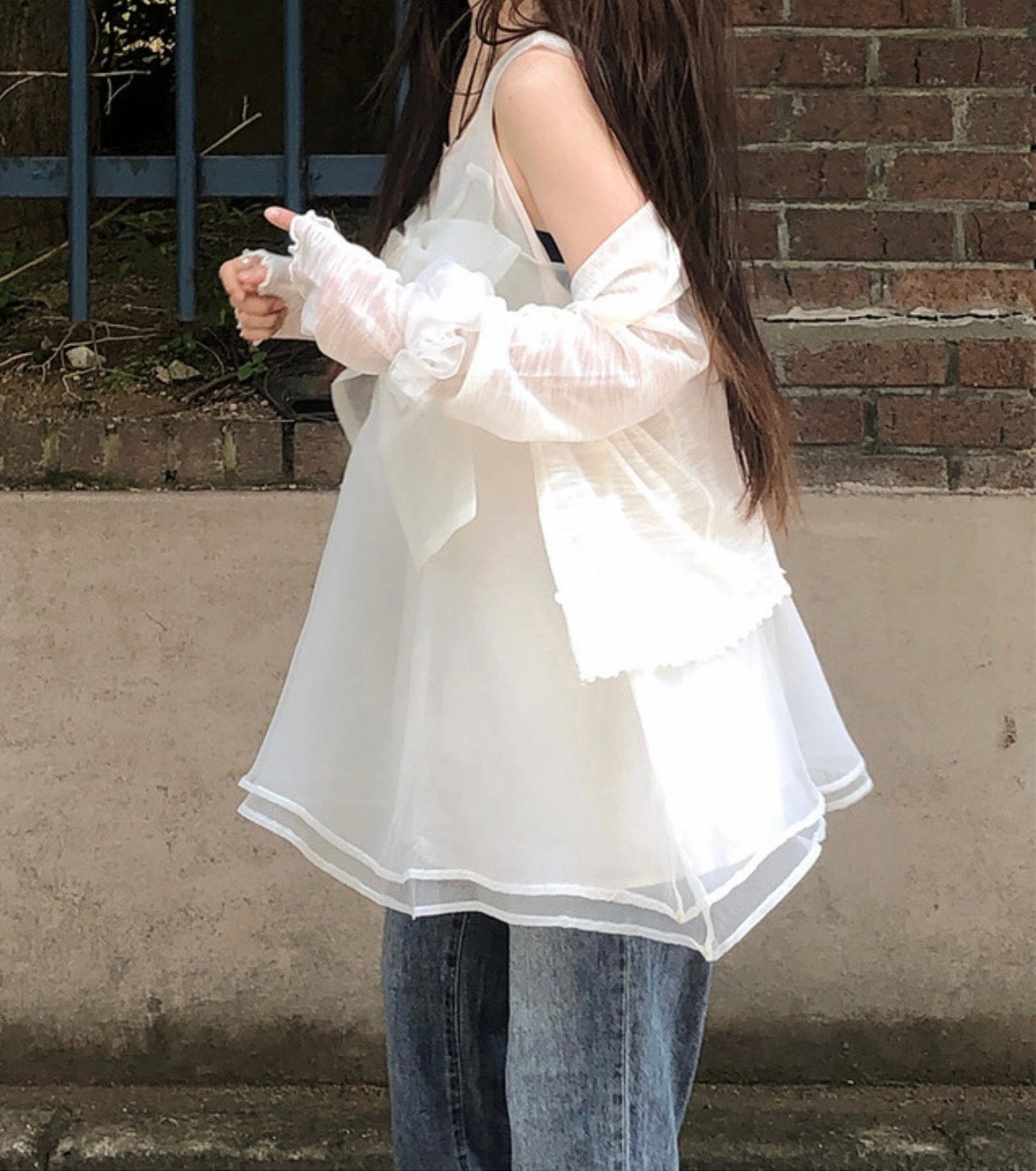 蝴蝶結透透Top 三色入