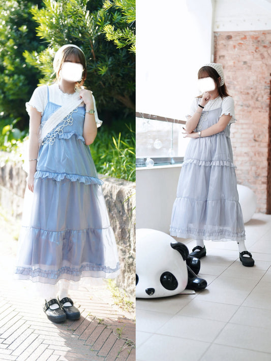 Bling bling珠光花邊ops 四色入