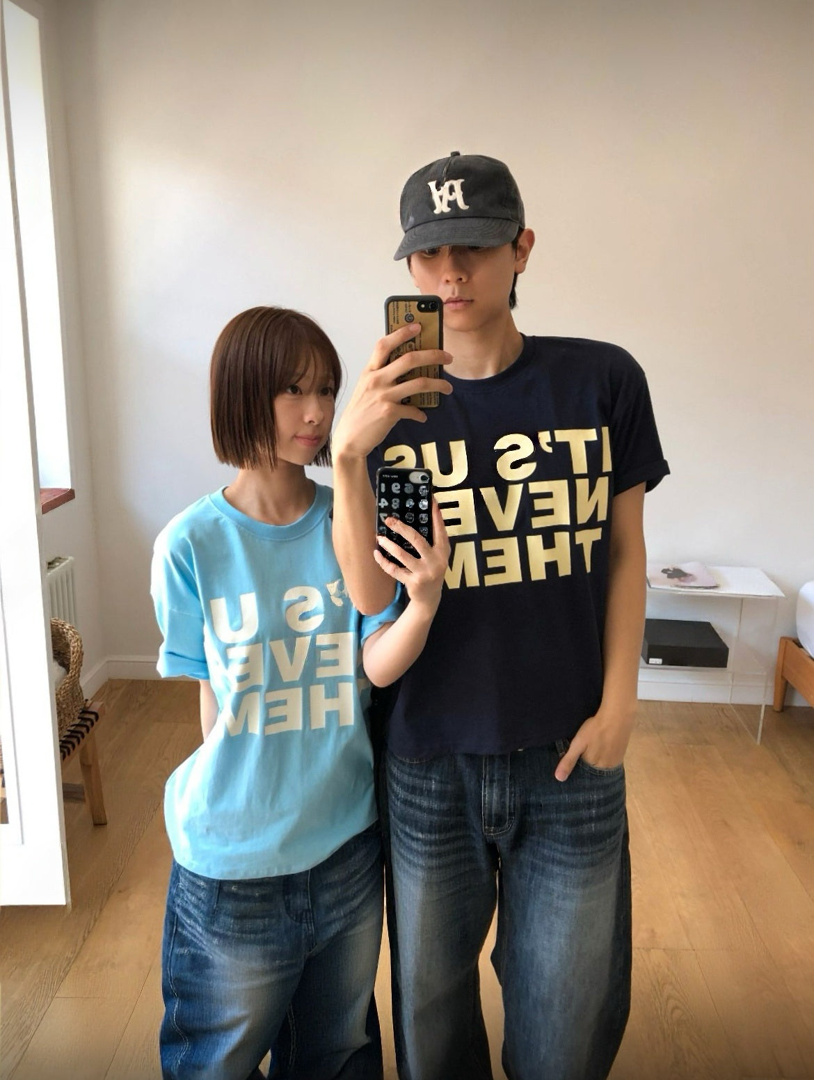 [1+1] 大字母闊版Tee 五色入