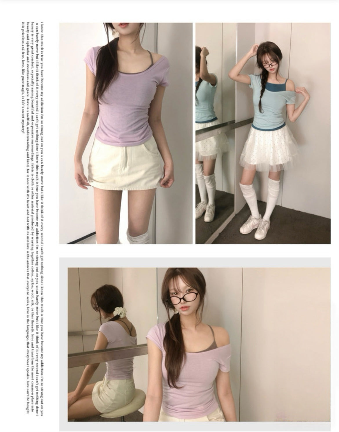 4月限定韓貨預訂95折ᢉ𐭩  U領貼身Crop Top 六色入