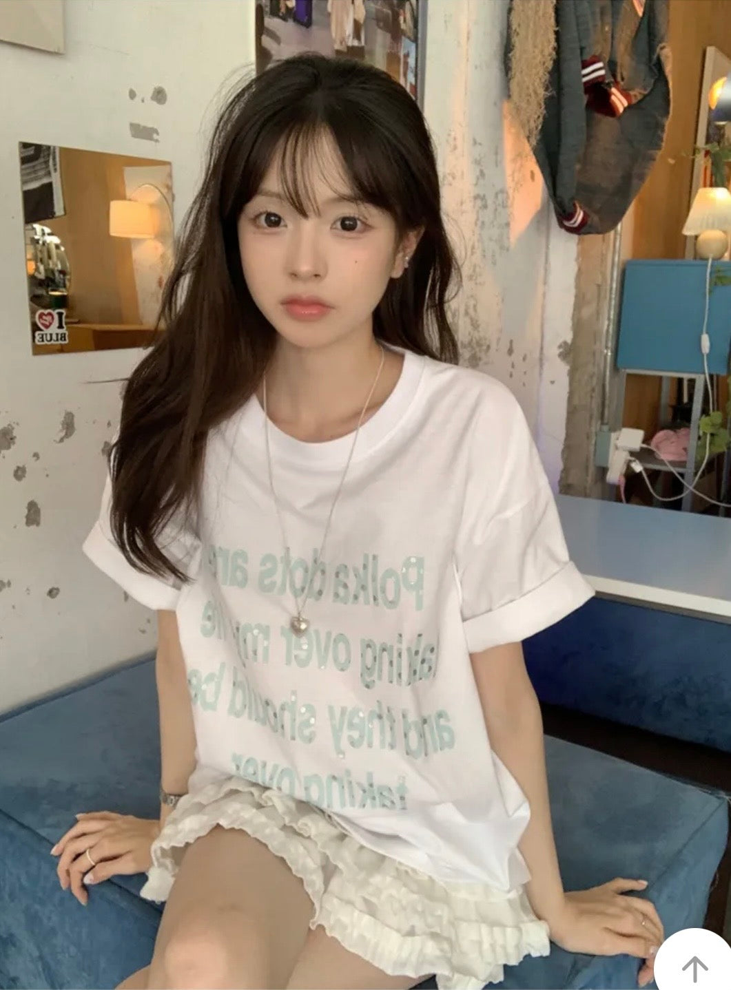 復古字母印花Tee 四色入