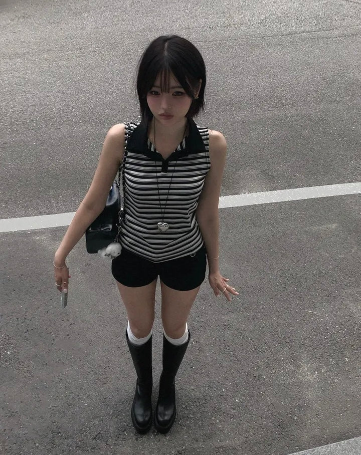 鐵環低腰短褲 四色入