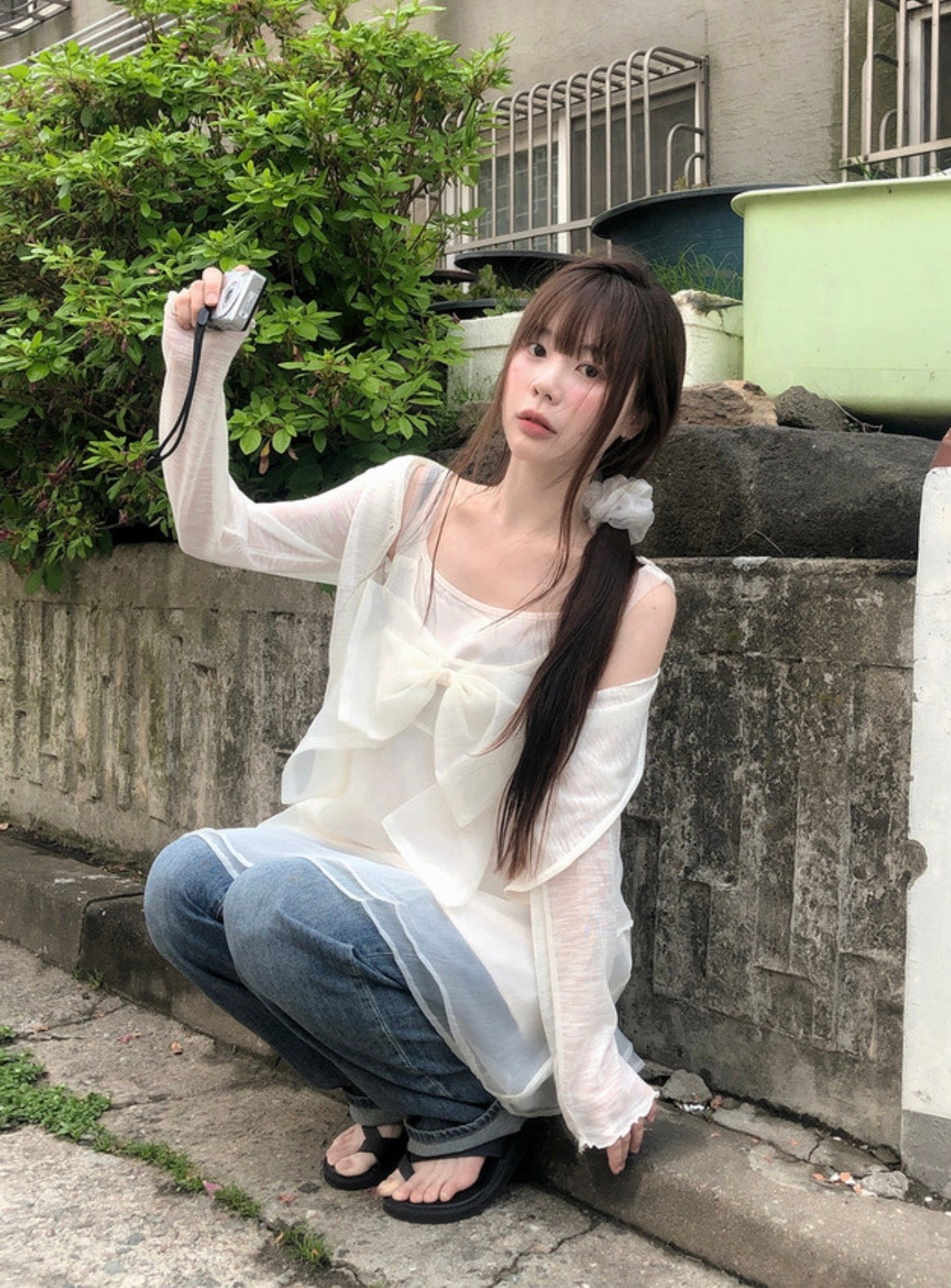 蝴蝶結透透Top 三色入