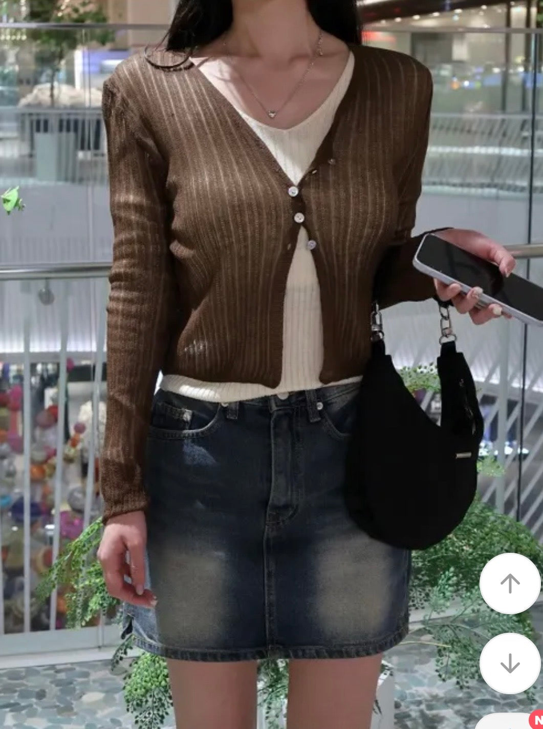 直紋鈕扣薄薄外套 四色入
