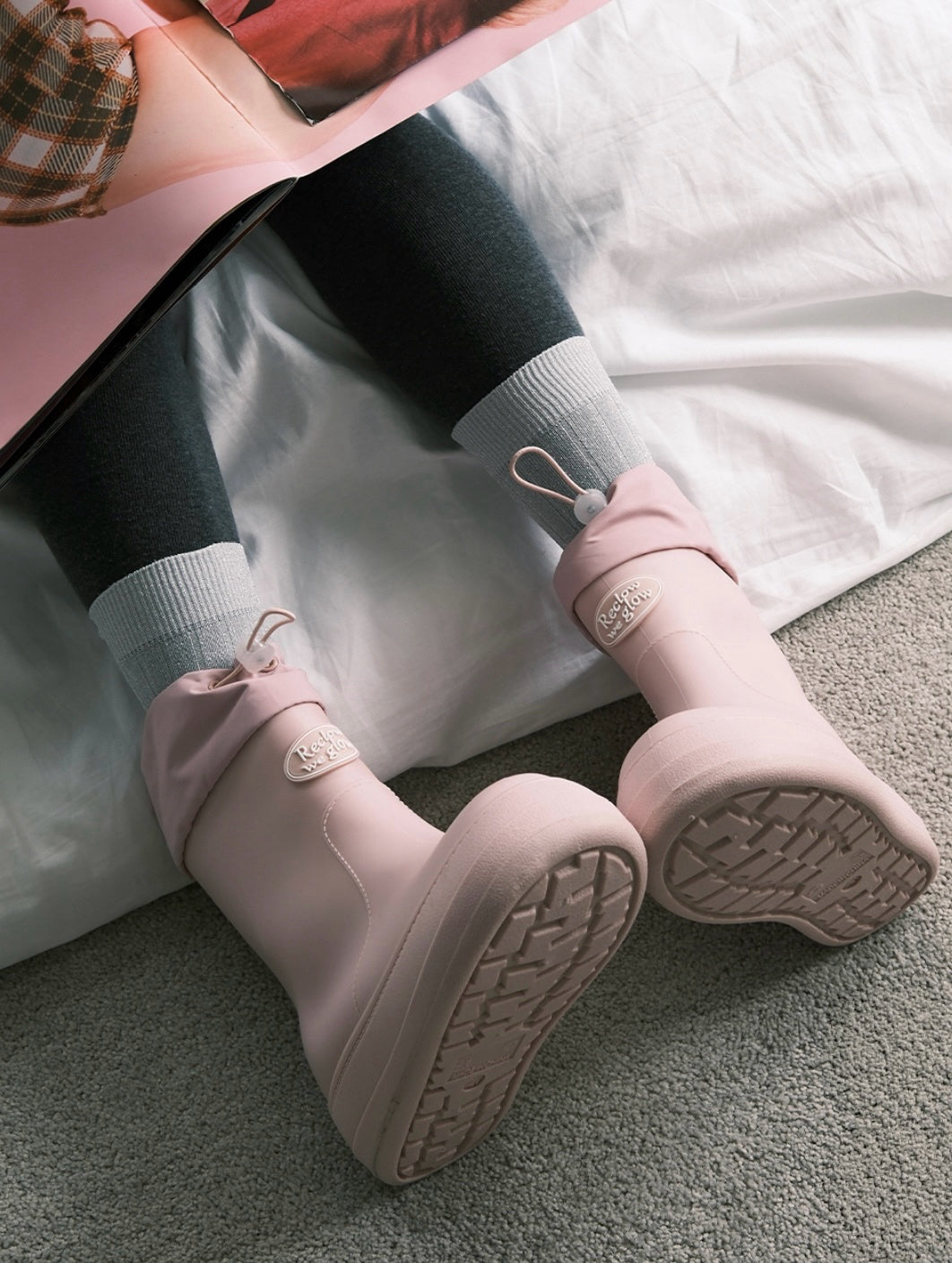RECLOW RE-RAIN SHIRRING BOOTS