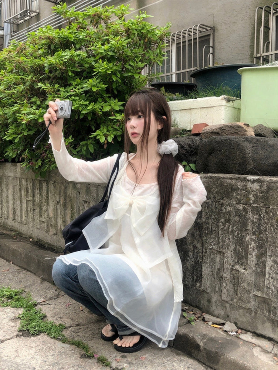 蝴蝶結透透Top 三色入