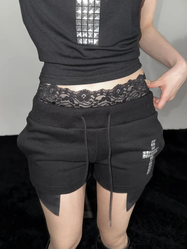 Lace邊打底褲 六色入