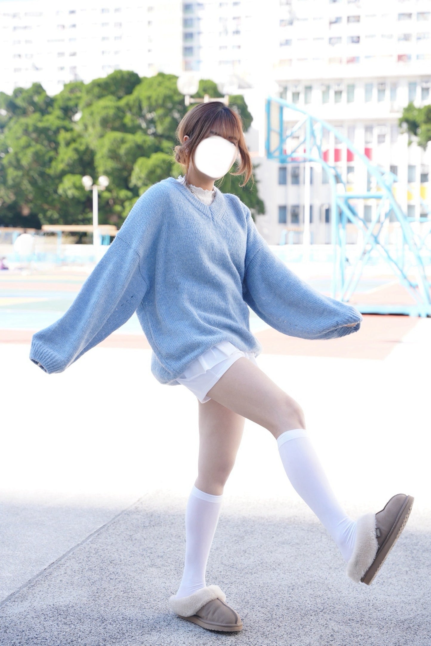 Layer綁帶短裙 三色入