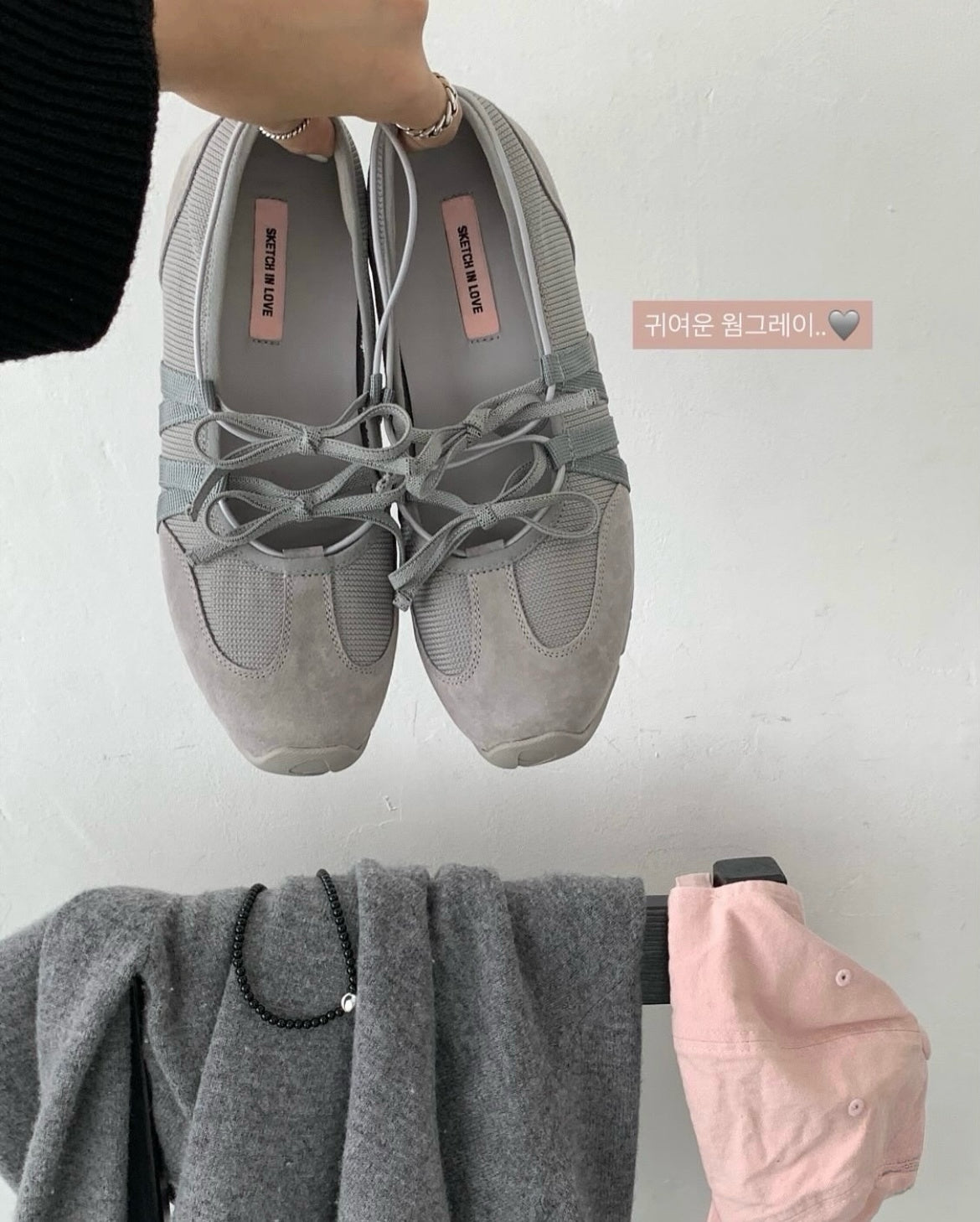 韓網大hit款式🔥！Ribbon mood ballet sneakers