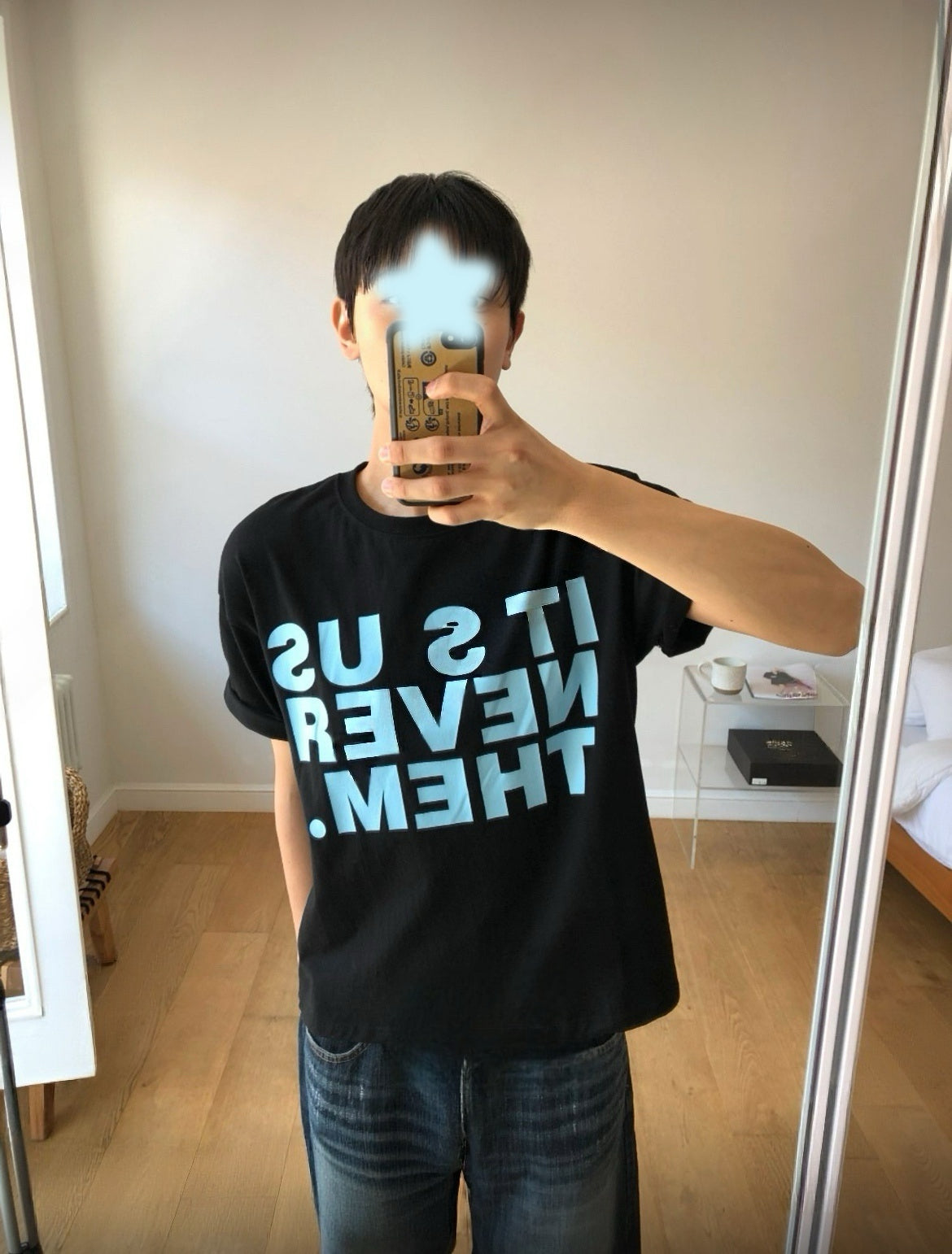 [1+1] 大字母闊版Tee 五色入