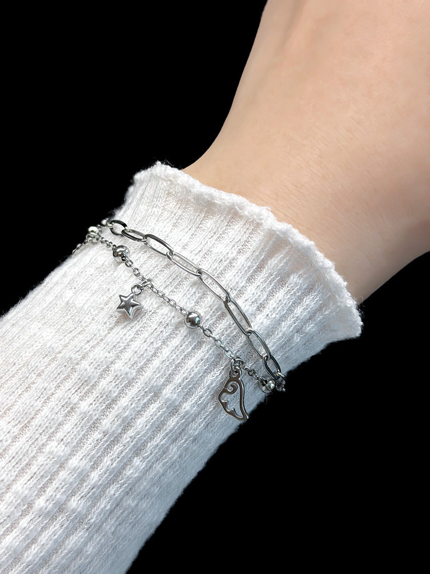 韓國MELTING HEART CLUB ANGEL WISH DROP BRACELET