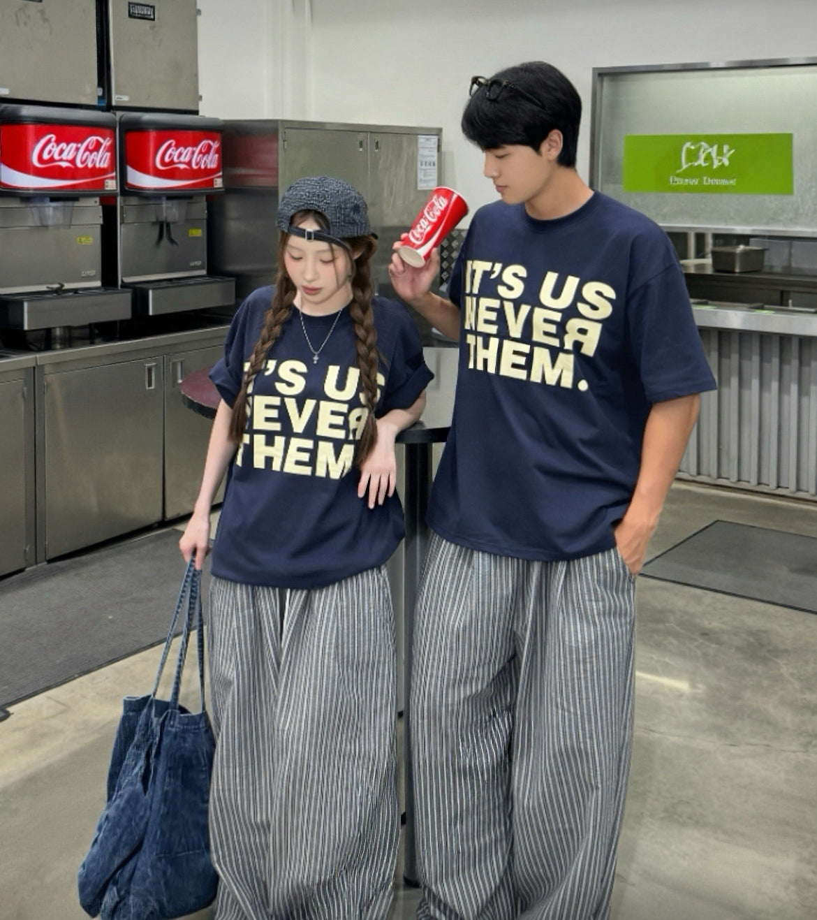[1+1] 大字母闊版Tee 五色入