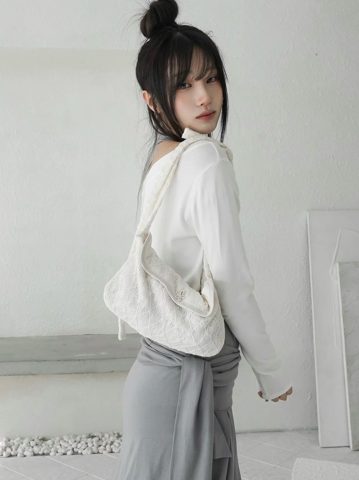 3月限定韓貨預訂95折☆ Lace Bag 三色入