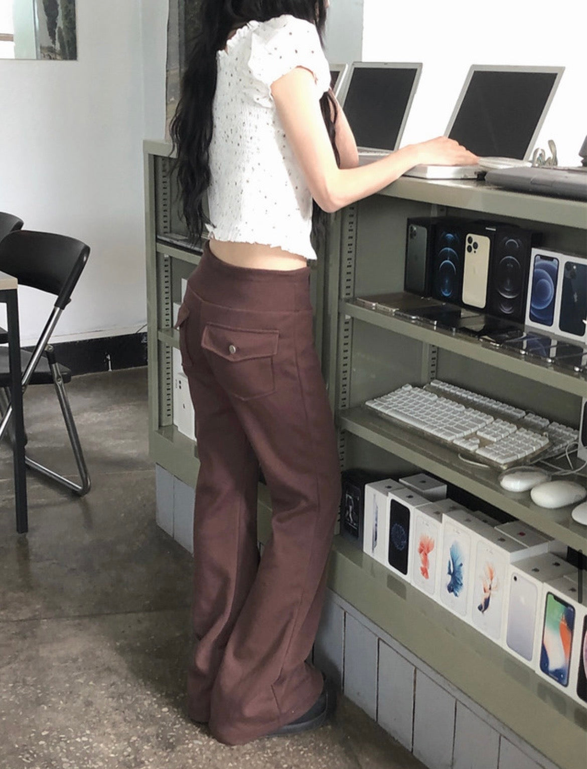 修身喇叭棉褲 五色入