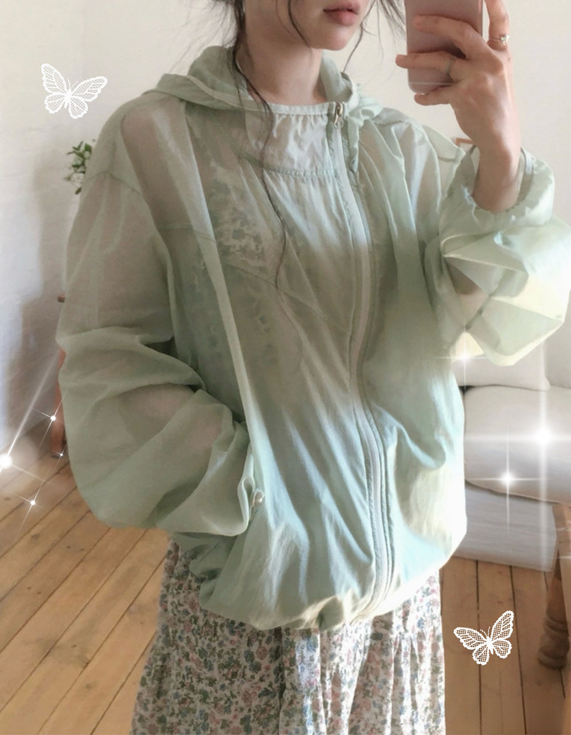 雨季必備!超薄透透風褸 五色入