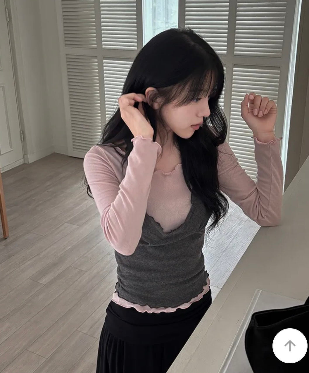 掛頸木耳邊兩件Set 三色入