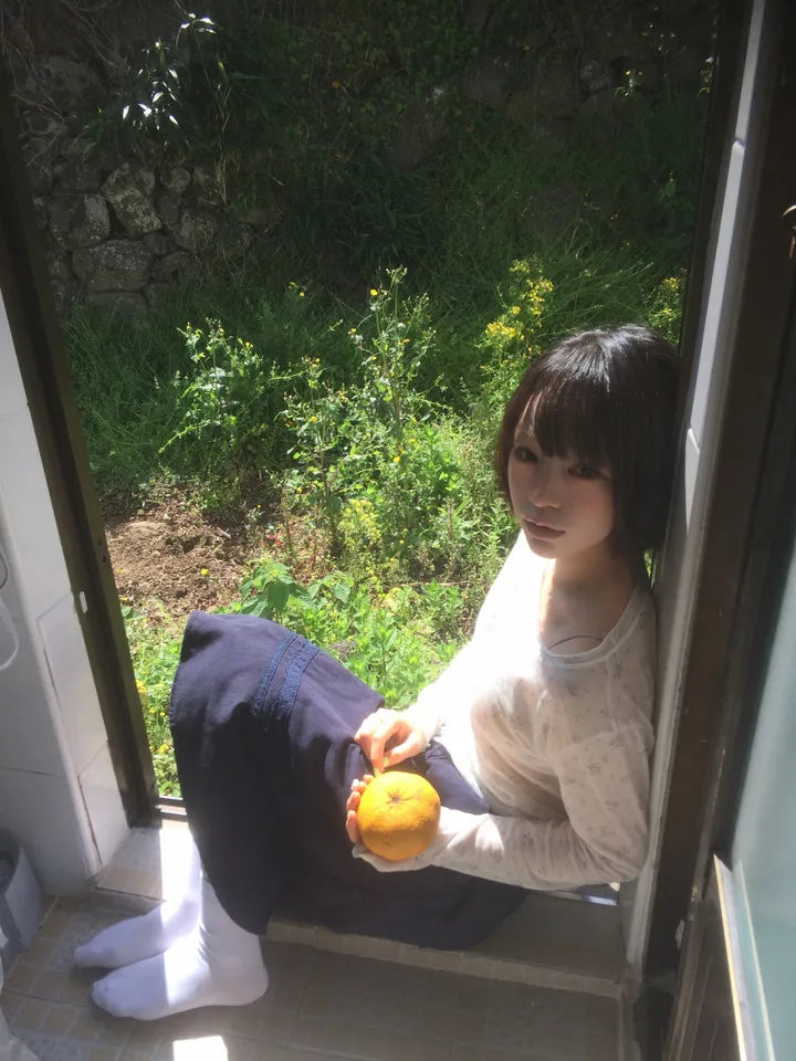 碎花透透薄長袖
