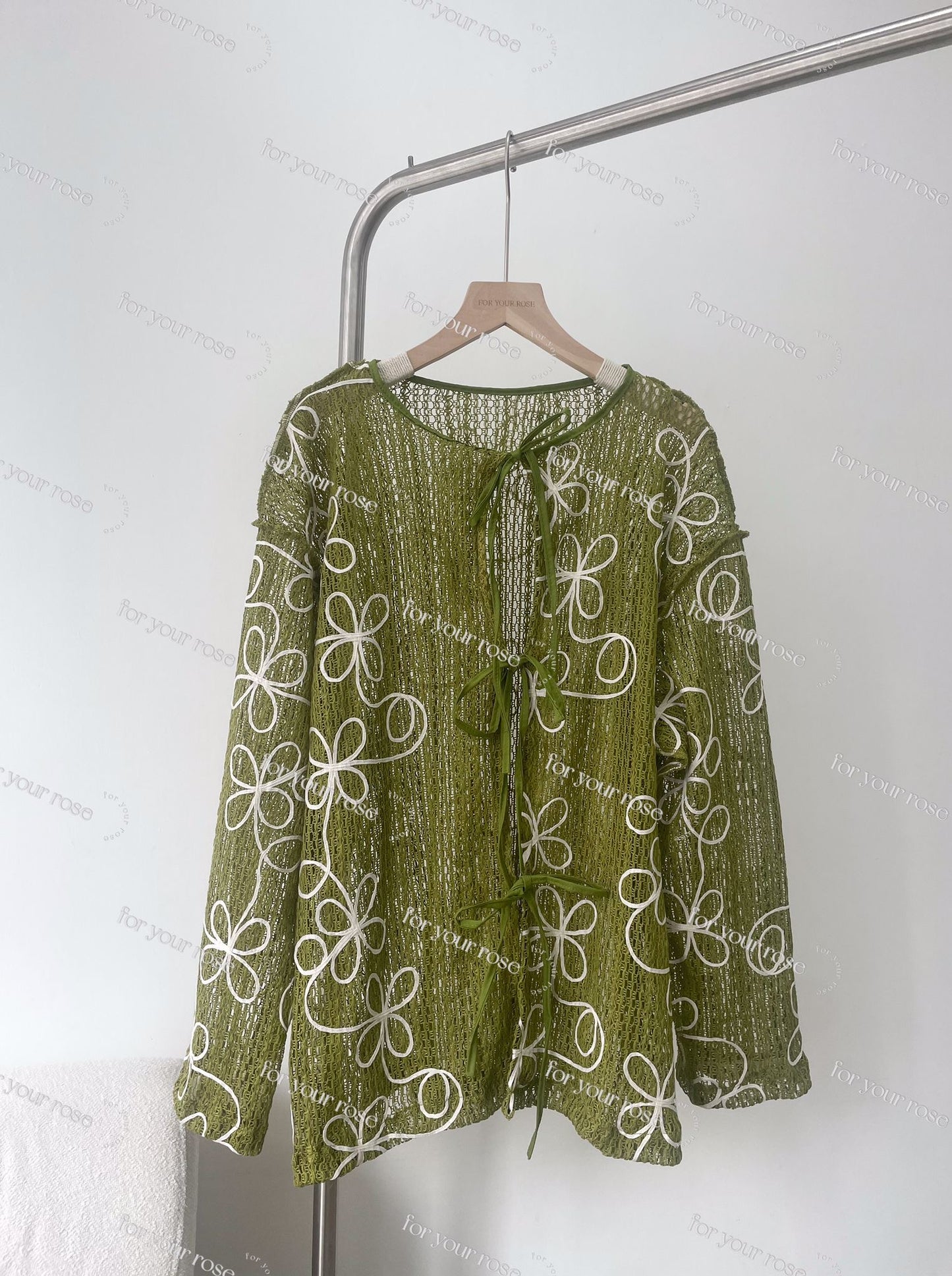 Two ways花花網洞外套 五色入