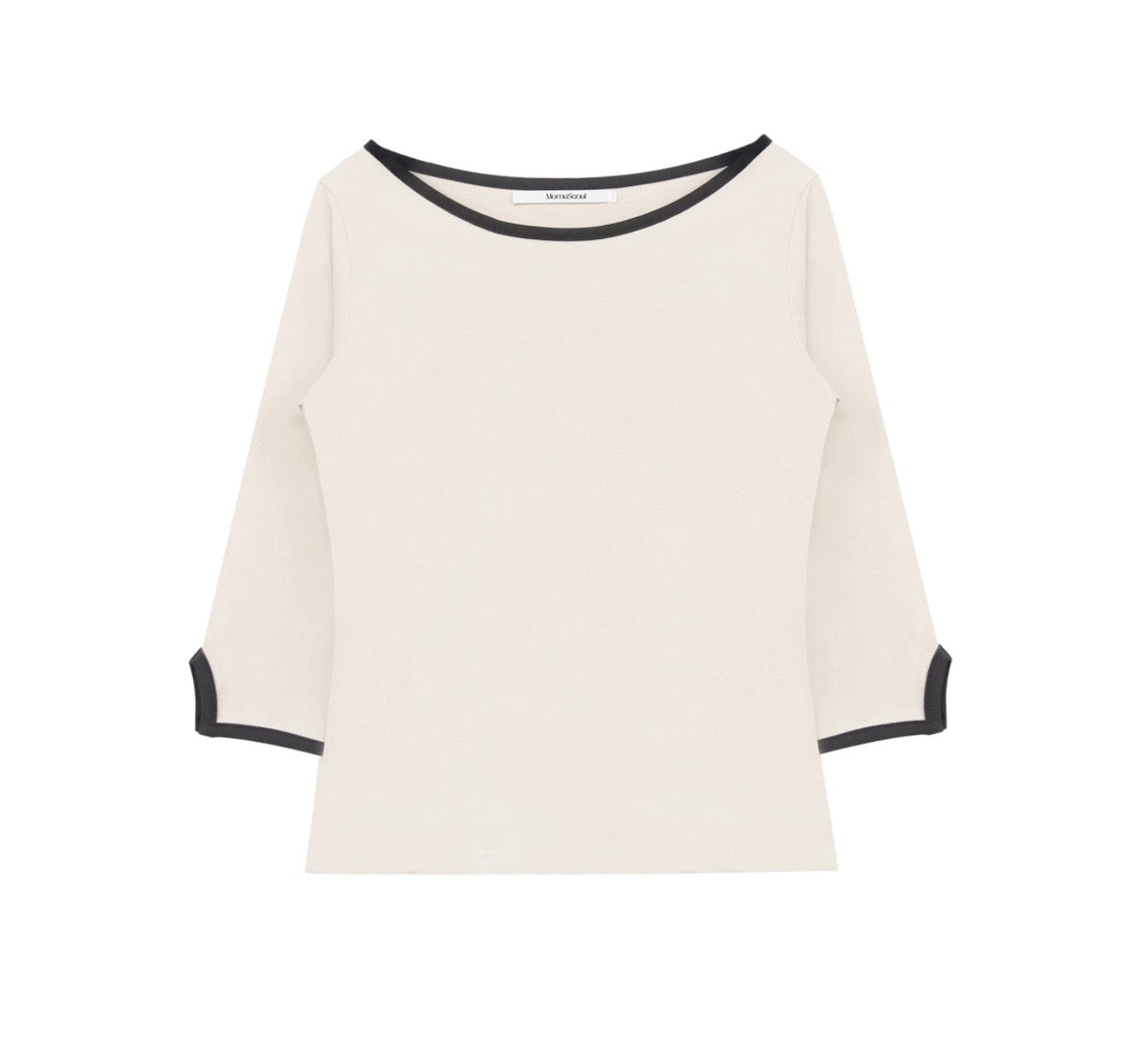 韓牌自家製3/4袖拼色Top 四色入