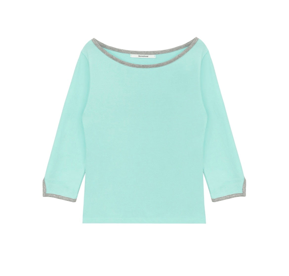 韓牌自家製3/4袖拼色Top 四色入