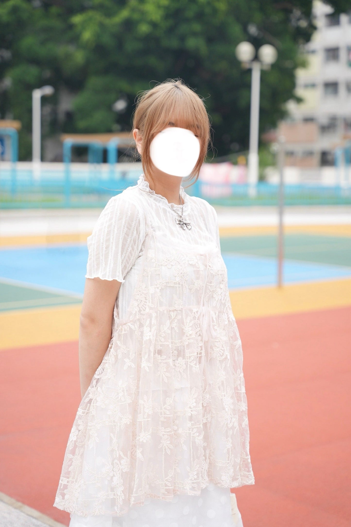 重工刺繡綁帶外撘 三色入￼
