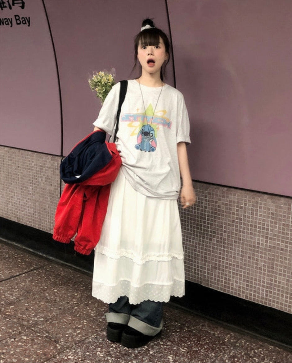 超可愛! STITCH Boxy Tee 四色入