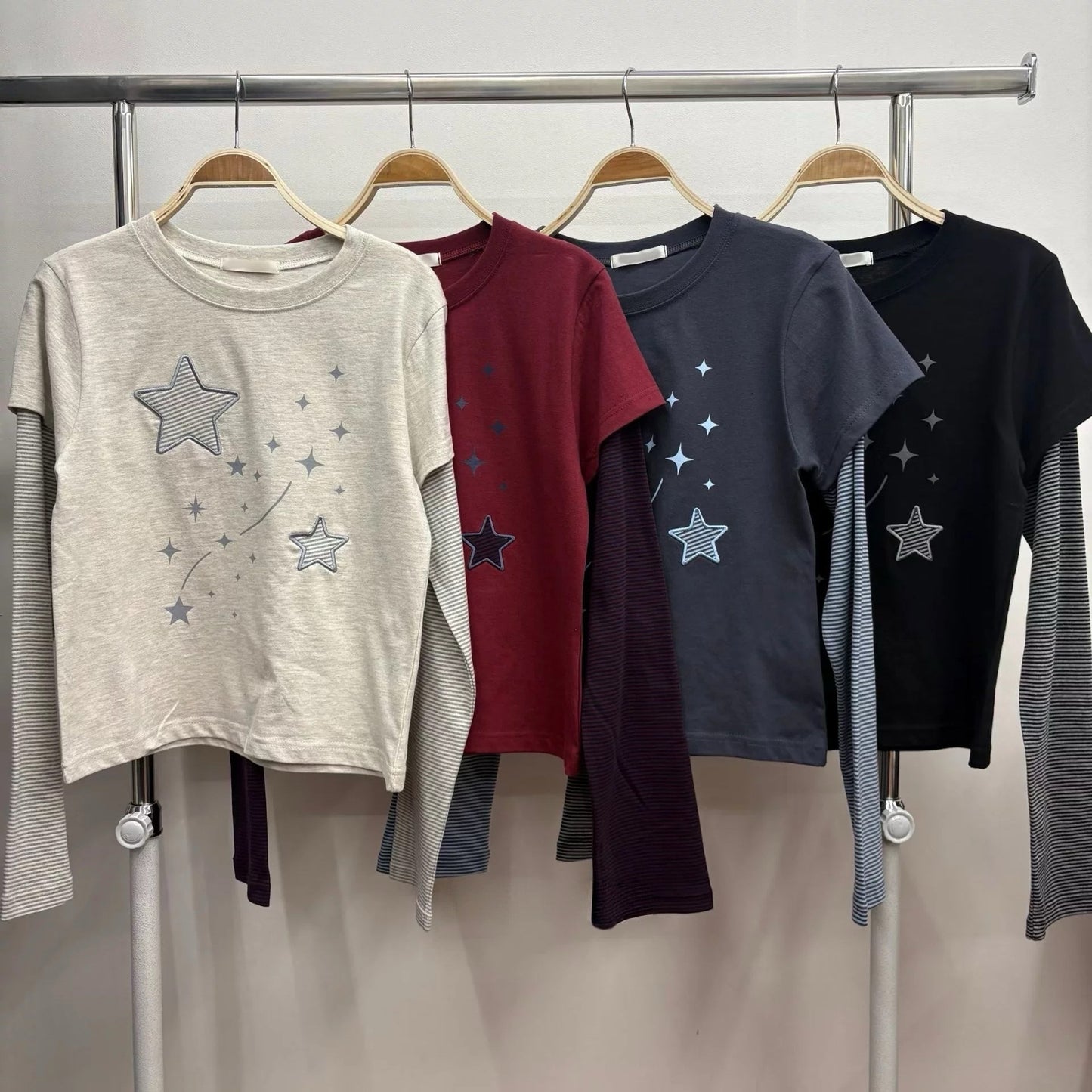 星星假兩件Top 四色入