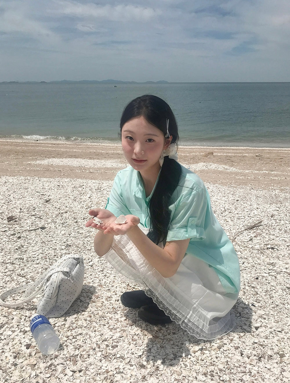 口袋鈕扣短袖襯衫 五色入