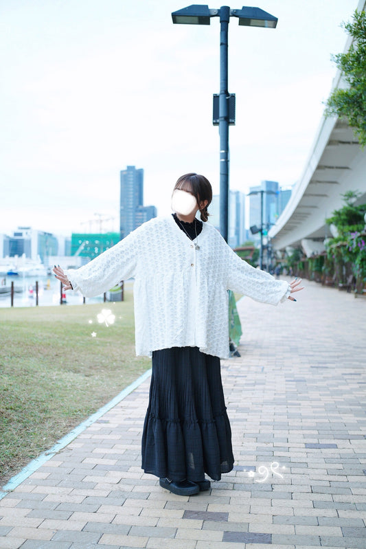 水波紋茸茸外撘 三色入￼