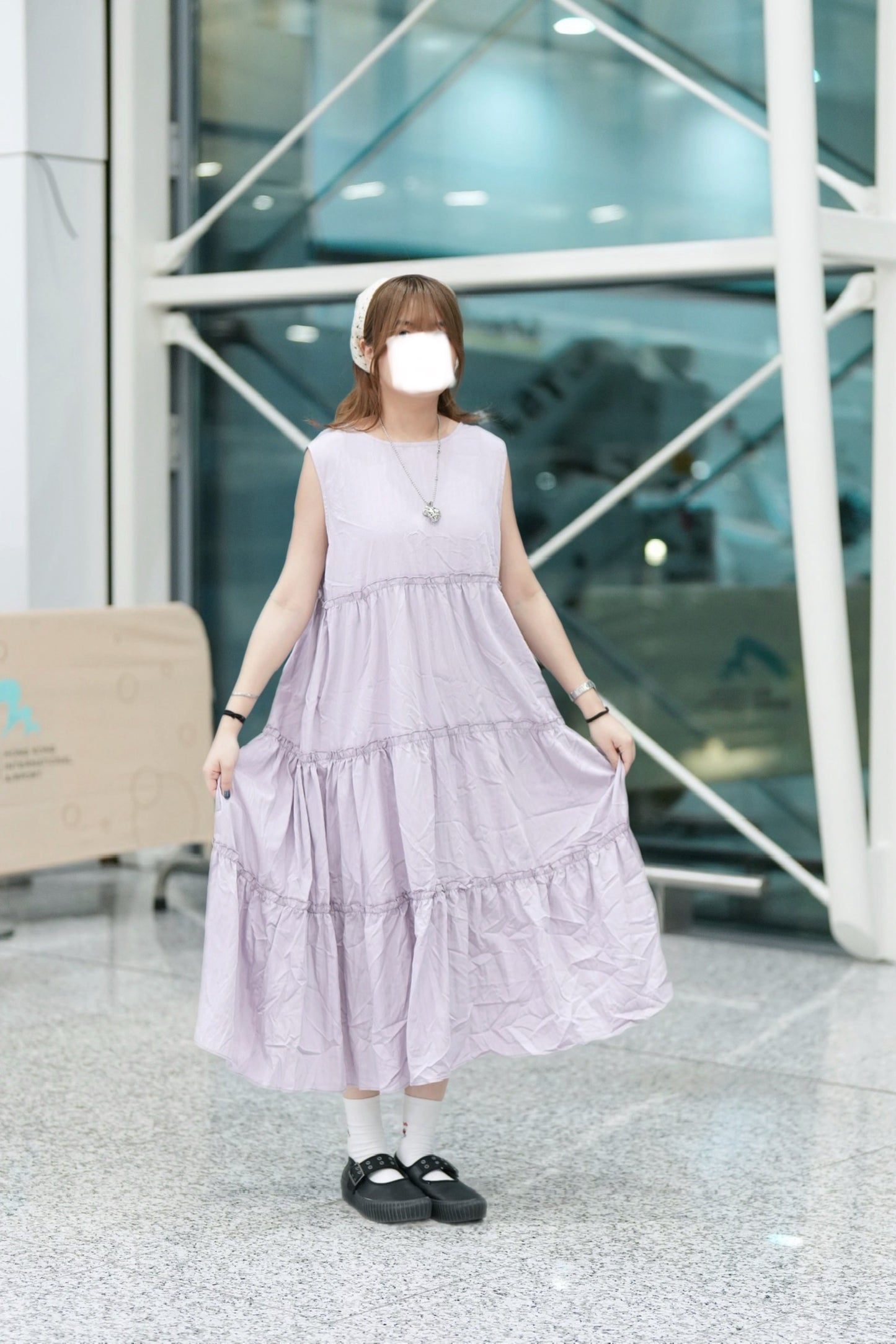 涼感背心ruffle蛋糕裙