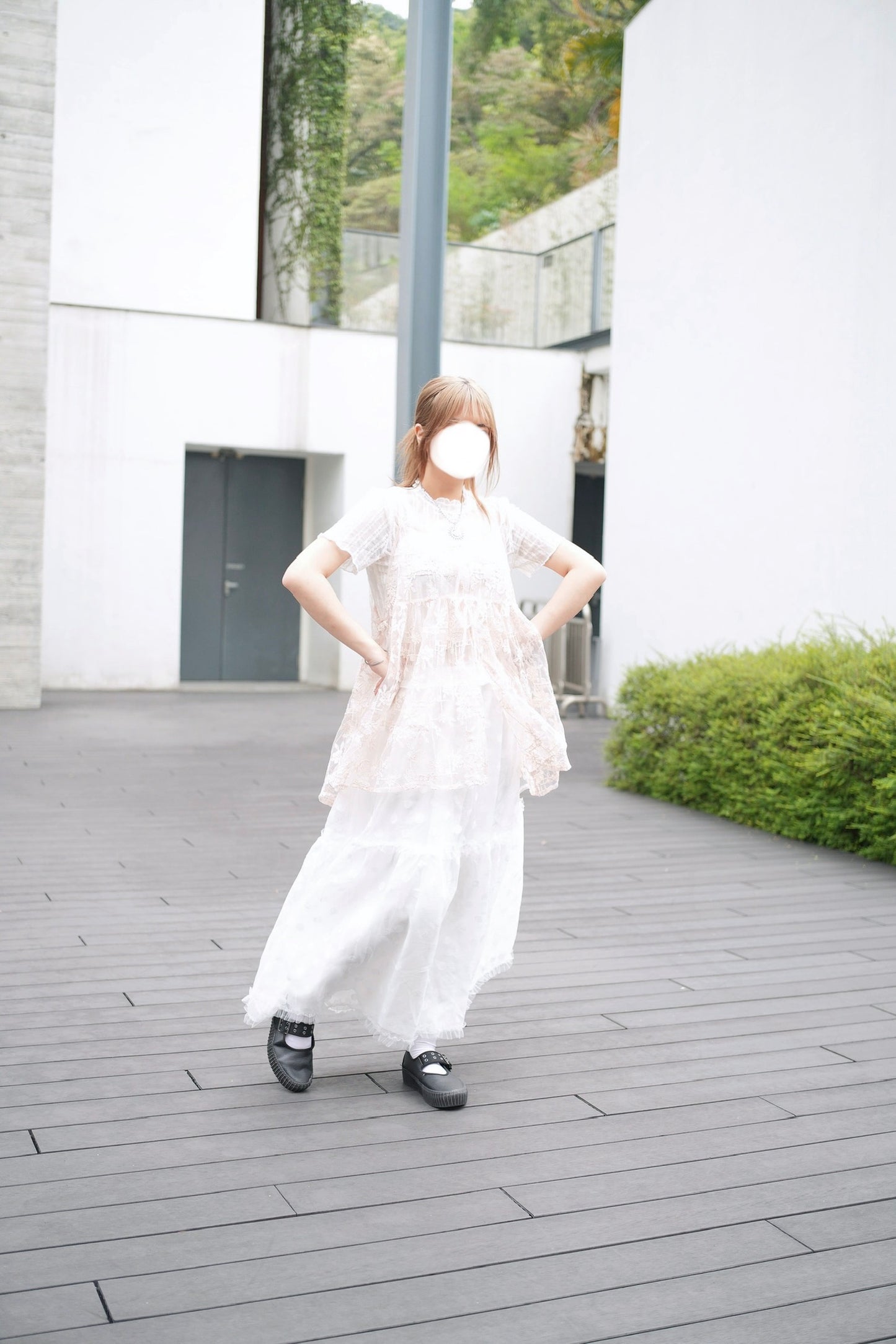 Ruffle波點蛋糕裙 五色入￼￼