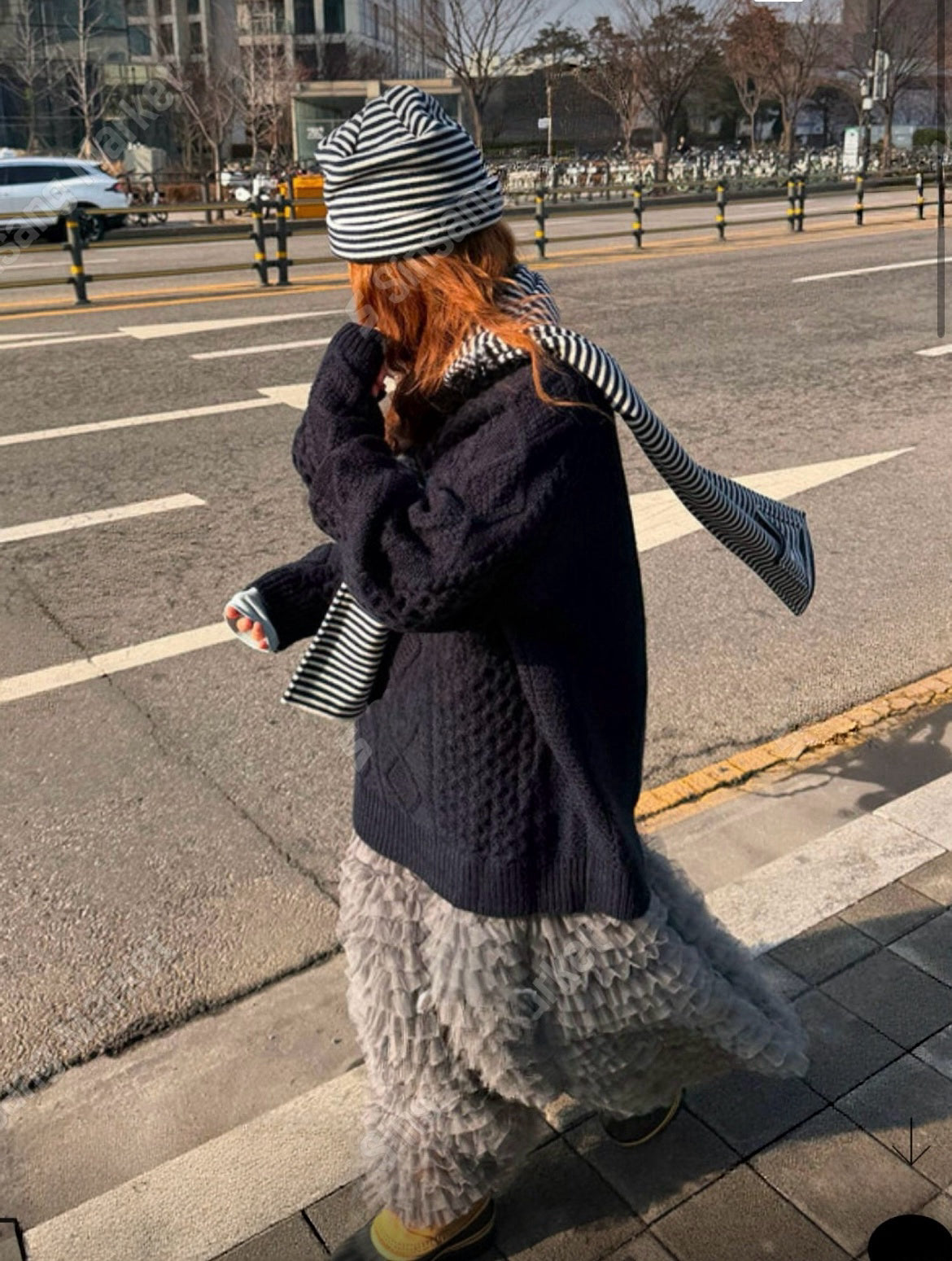 Ruffle紗紗半身裙 兩色入