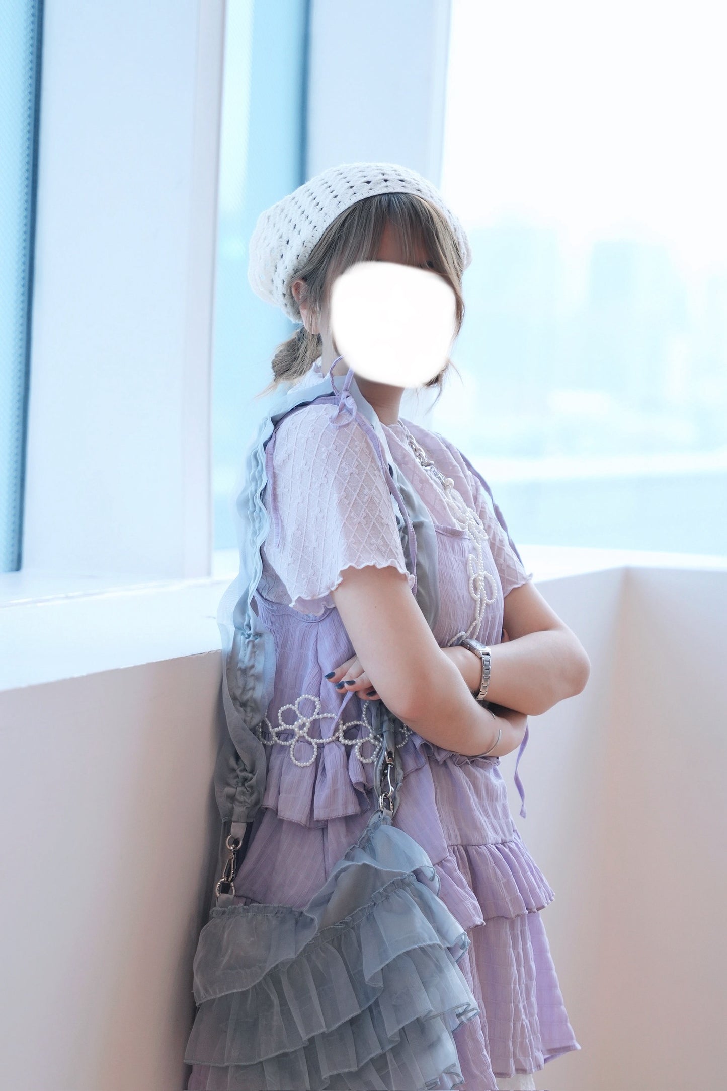 暗紋吊帶蛋糕layer連身裙 六色入