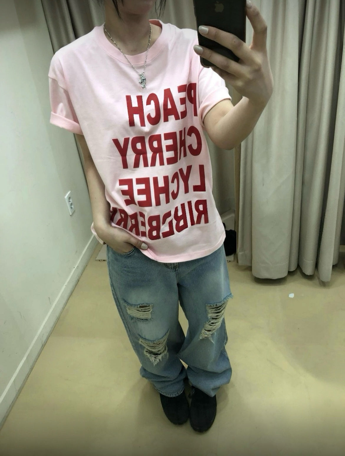 【1+1】簡約字母Tee 五色入