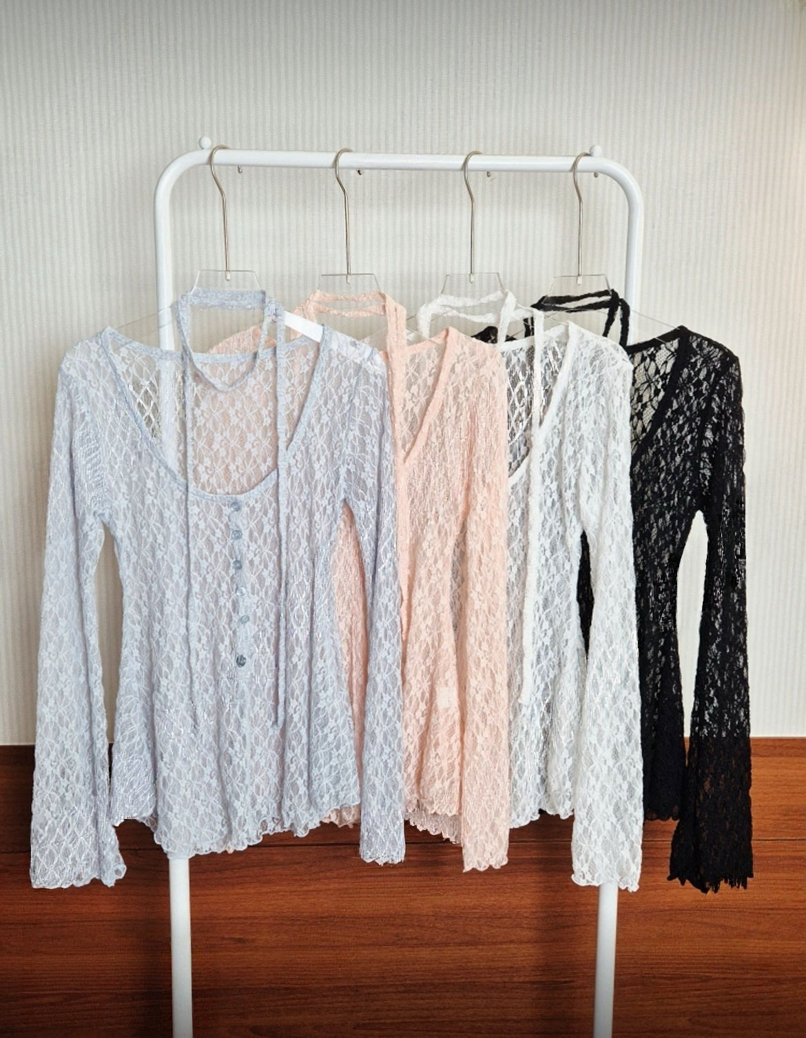 掛脖Lace Set Top 四色入