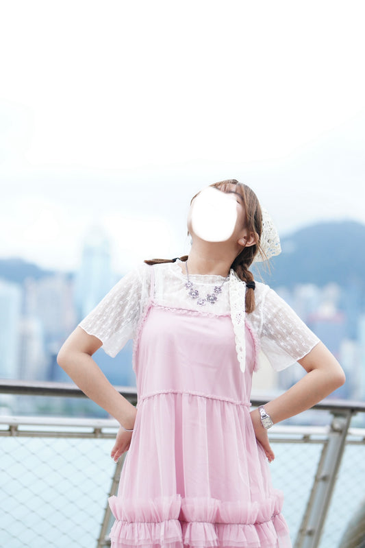 短款花邊蛋糕紗裙 六色入