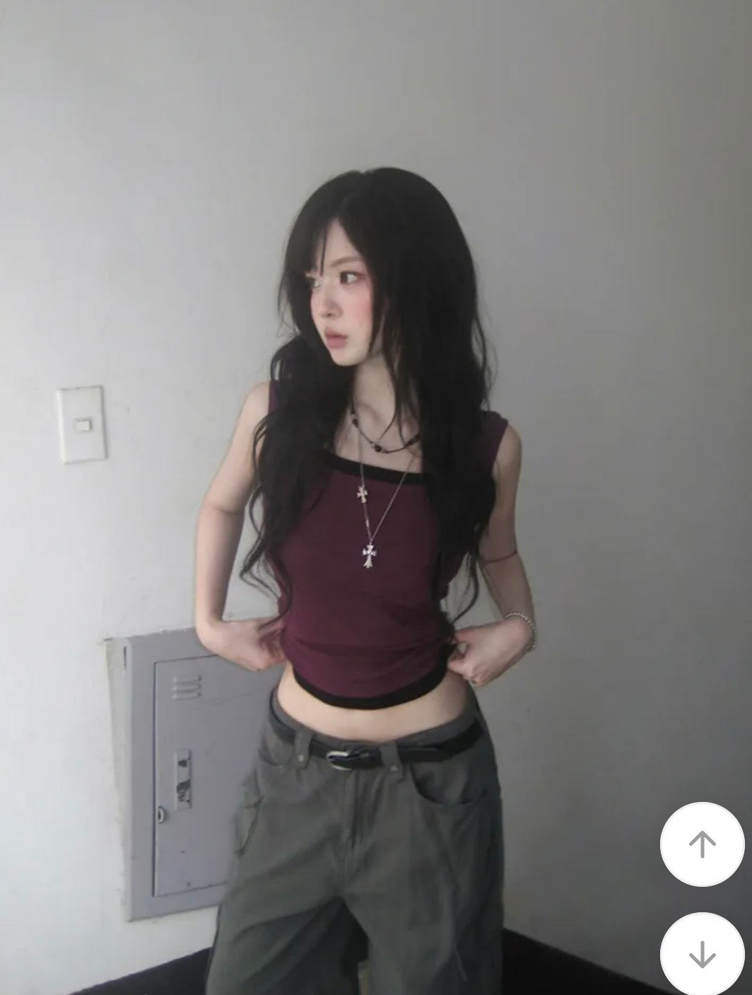可疊穿闊帶修身背心 九色入