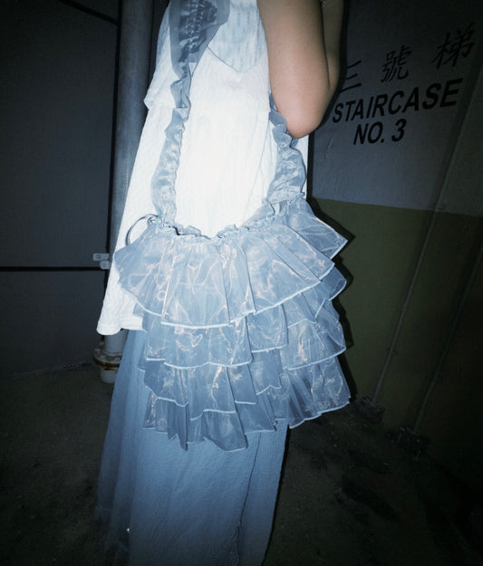 4色蛋糕ruffle 紗紗袋 L size