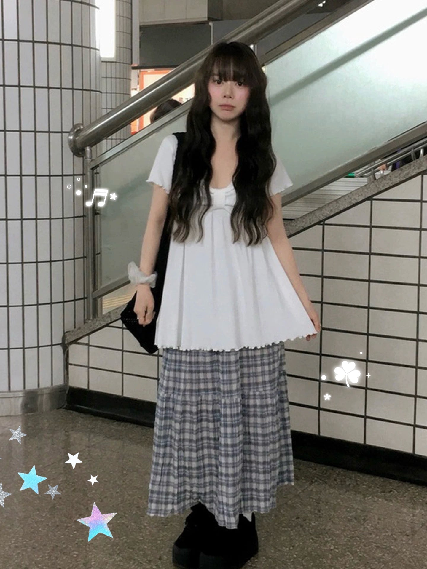 蝴蝶結短袖Top 三色入