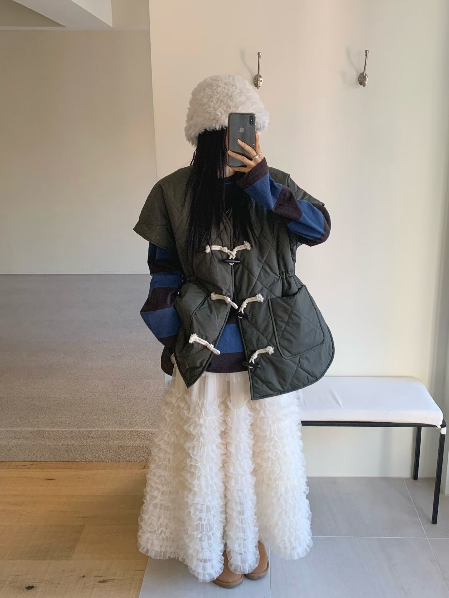 Ruffle紗紗半身裙 兩色入
